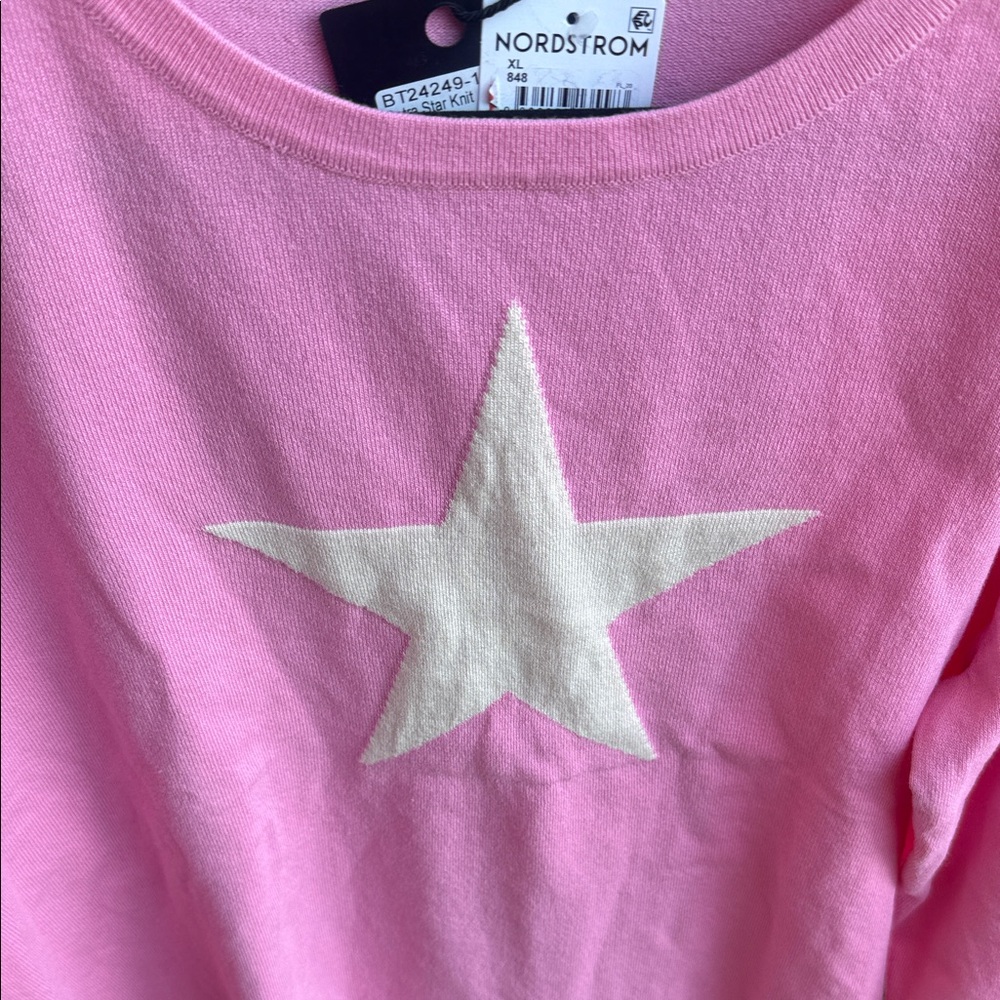 Brave + True Ladies XL Petra Star Pink Knit Top - Picture 6 of 9